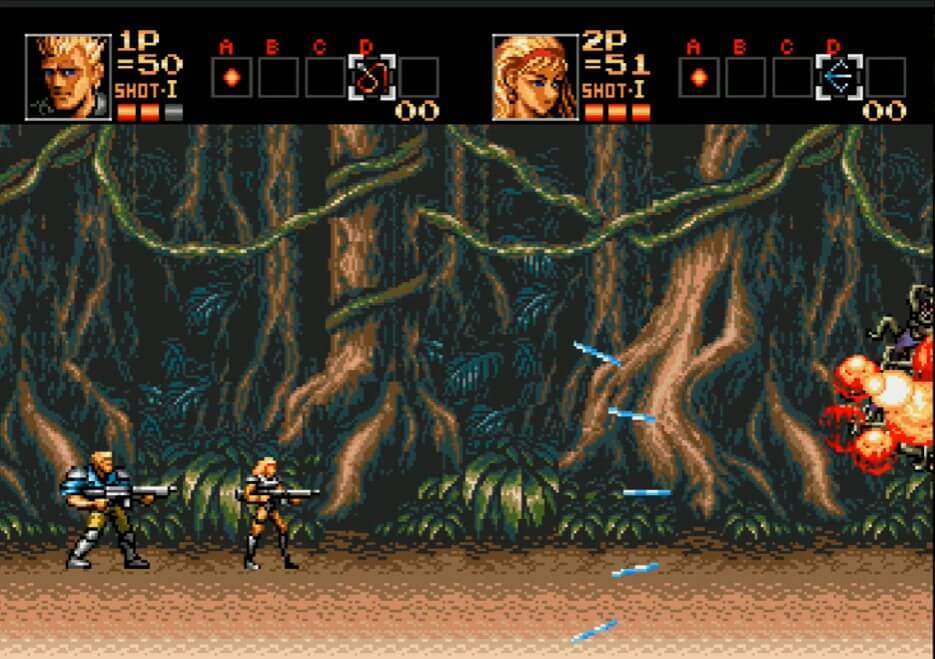 Contra - The Hard Corps - геймплей игры Sega Mega Drive\Genesis